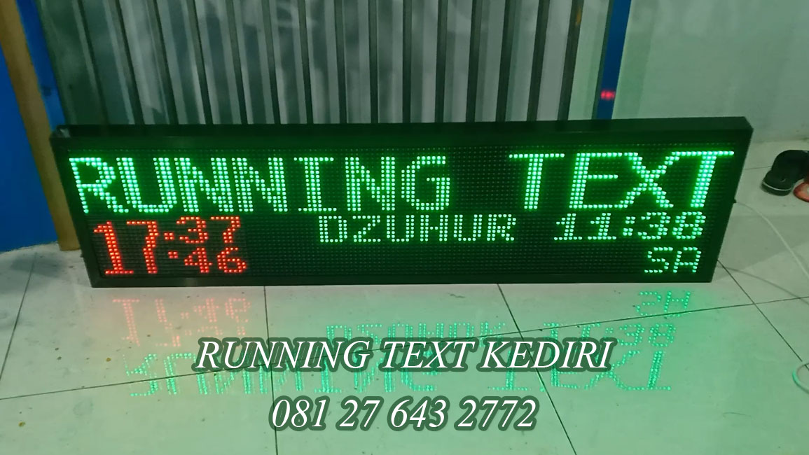 <p>Jadwal sholat led dengan ukuran 36x132cm warna merah dan hijau identik masjid dan mushola. Dengan harga yang terjangkau barang berkualitas tinggi memberikan jadwal sholat digital led running text lebih awet dan terjamin.</p>